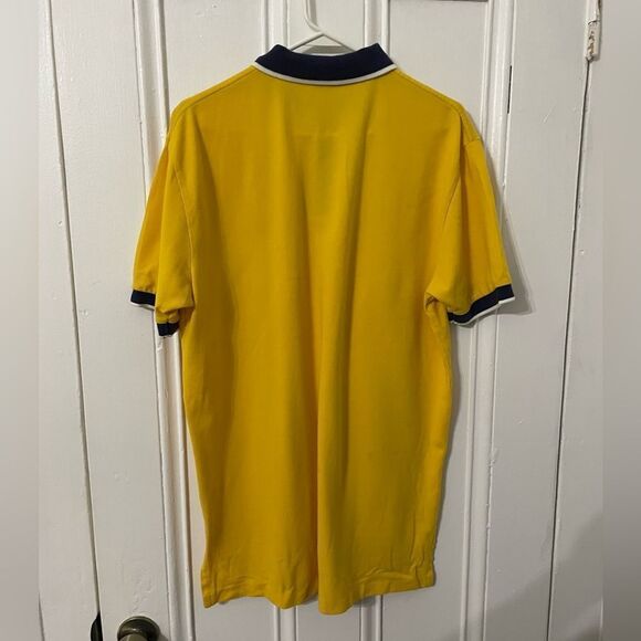 Polo by Ralph Lauren Yellow and Navy Polo Shirt - Picture 3 of 3